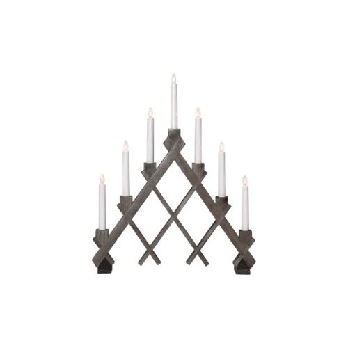 Adventsljusstake Rut Brun 53 cm