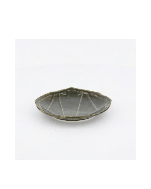 Mino Craft Amano Oribe Assiett Grön Porslin 15 cm
