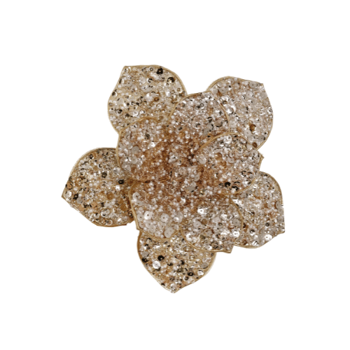 Magnolia med Pärlor & Paljetter Champagne 20 cm