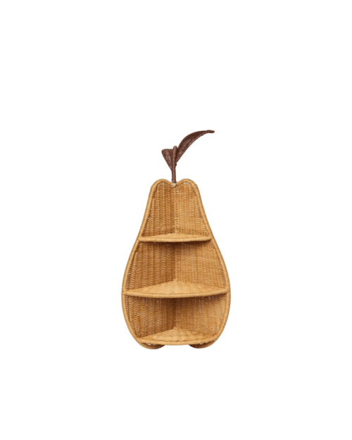 Pear Flätad Hörnhylla i Rotting Natural 68 cm
