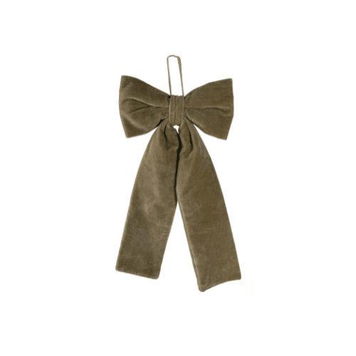 Sammetsrosett Beige 20 × 40 cm